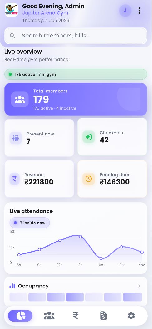 GymOpsHQ dashboard screenshot